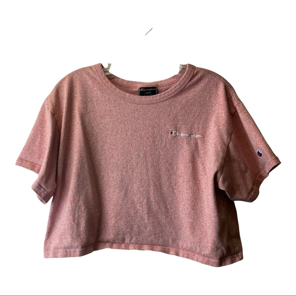 CHAMPION large crop top pink peach color